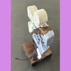 Puslebrik lysebl Med "Love" skilt