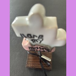 Puslebrik lyserd Med "Dream" skilt