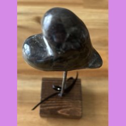 Hjerte p metal stang