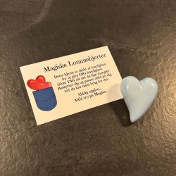 Lomme hjerte - lysebl