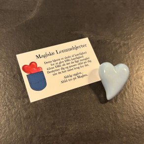 Lomme hjerte - lysebl