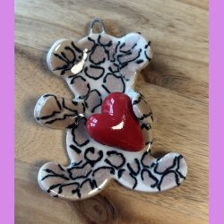 Kramme bamser - Leopard - med ophng