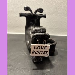 Knallert Sort/ gr med skilt - Love Hunter