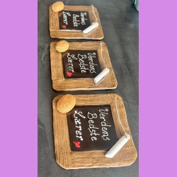 Tavle med svamp og kridt - Verdens bedste l�rer