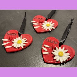 Magurit hjerte ophng - Rdt