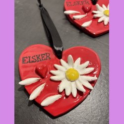 Magurit hjerte ophng - Rdt