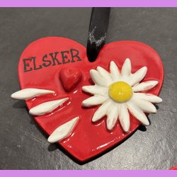 Magurit hjerte ophng - Rdt