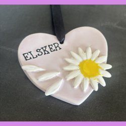 Magurit hjerte ophng - Lyserd