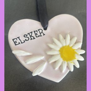 Marguerit hjerte oph�ng - Lyser�d