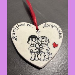 Krlighed er  -hjerte ophng - Morgen kaffen 