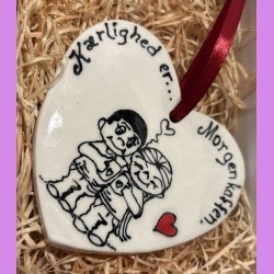 Krlighed er  -hjerte ophng - Morgen kaffen 