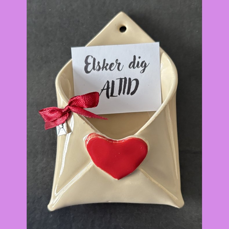 "Love note" kuvert med sljfe