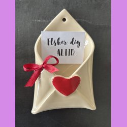 "Love note" kuvert med sljfe