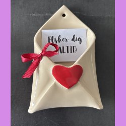 "Love note" kuvert med sljfe