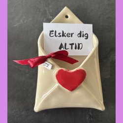 "Love note" kuvert med sljfe