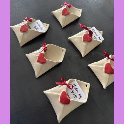 "Love note" kuvert med sljfe