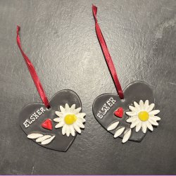 Magurit hjerte ophng - Sort