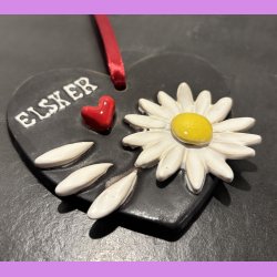 Magurit hjerte ophng - Sort