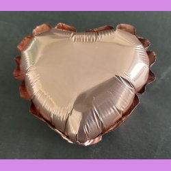 Mini hjerte ballon -rosa