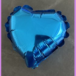 Mini hjerte ballon - bl