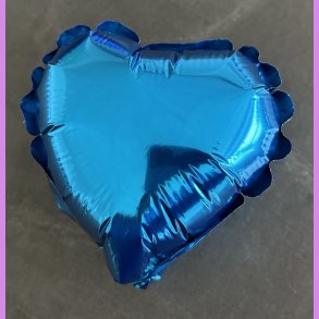 Mini hjerte ballon - bl