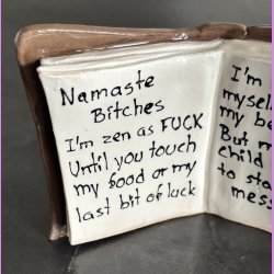  Bog - Nr. 12 - Namaste Bitches - Brunt cover - Bog der st�r.