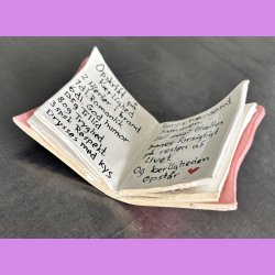 Bog - Nr. 13 - Opskrift p� K�rlighed - Lyser�d cover - Bog der st�r.