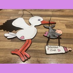 Stork til nyfdt baby