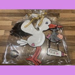 Stork til nyfdt baby