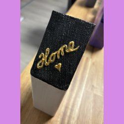 Tr hus- hvidt- tr og fugl - "Welcome" og "Home"