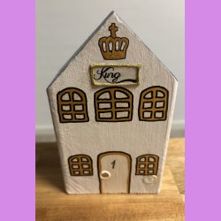 Tr hus - Hvidt - nr.1 - "King".
