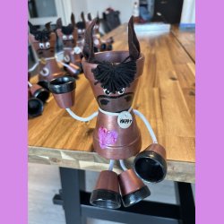 Pottedyr "Hest" med hjerte.