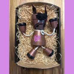 Pottedyr "Hest" med hjerte.