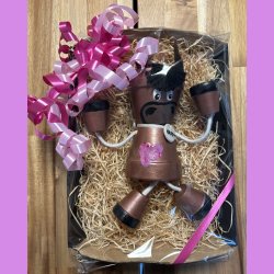 Pottedyr "Hest" med hjerte.