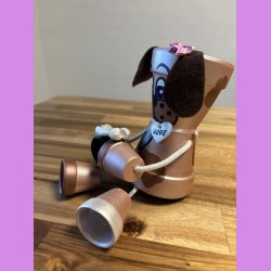 Pottedyr Hund - Brun med sljfe