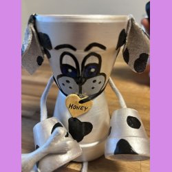 Pottedyr "Hund" - Hvid 