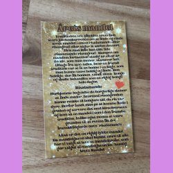 rets mandel trof mini med snor- Guld rstal - Sofie